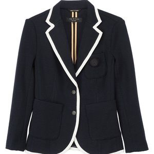 RAG&BONE Bromley Dark Merino Wool Blazer